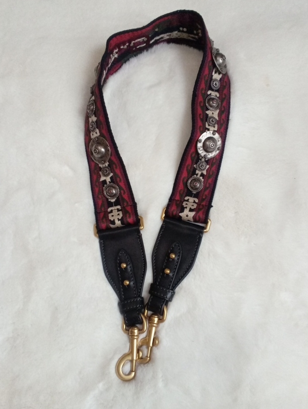 Dior Fabric Studded Bag Strap